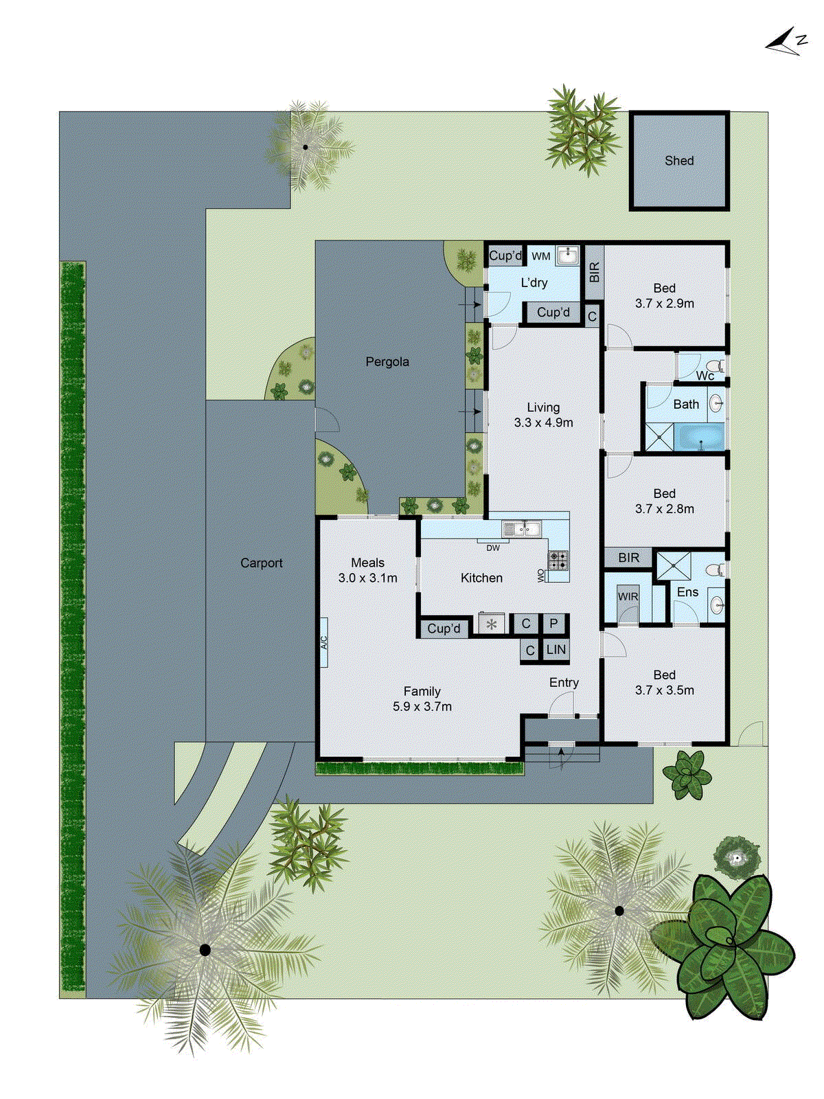 1/50 Crawford Road, Clarinda VIC 3169 - Floorplan