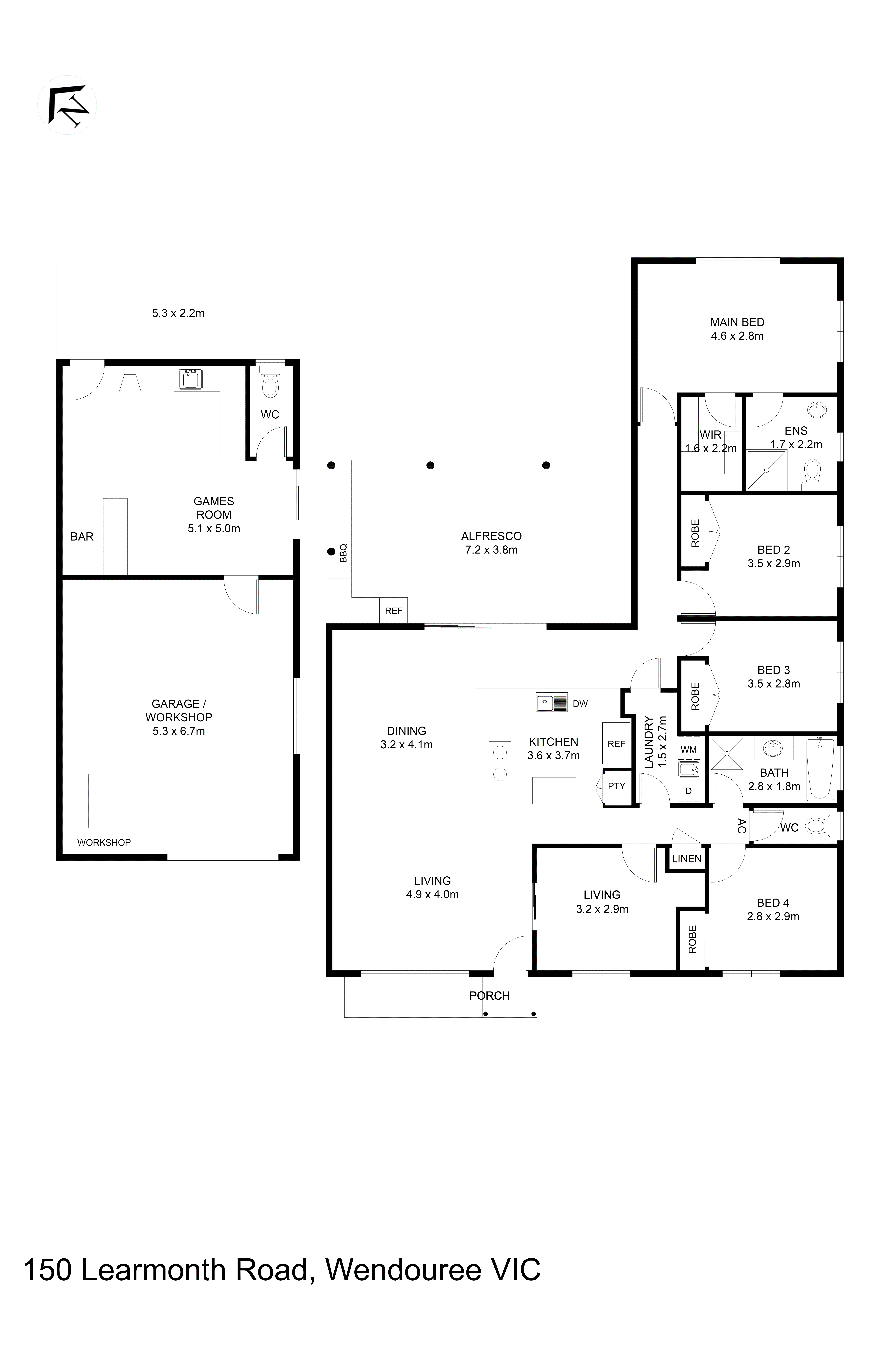 150 Learmonth Road, Wendouree VIC 3355 - Floorplan