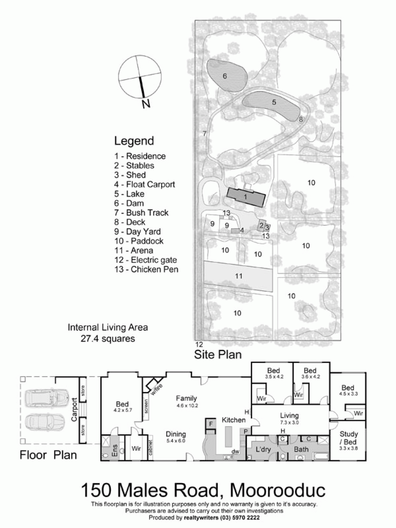 150 Males Road, MOOROODUC VIC 3933 - Floorplan