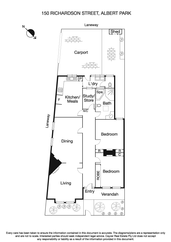 150 Richardson Street, ALBERT PARK VIC 3206 - Floorplan