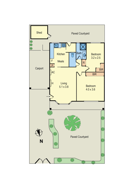 1/50 Riviera Street, Mentone VIC 3194 - Floorplan