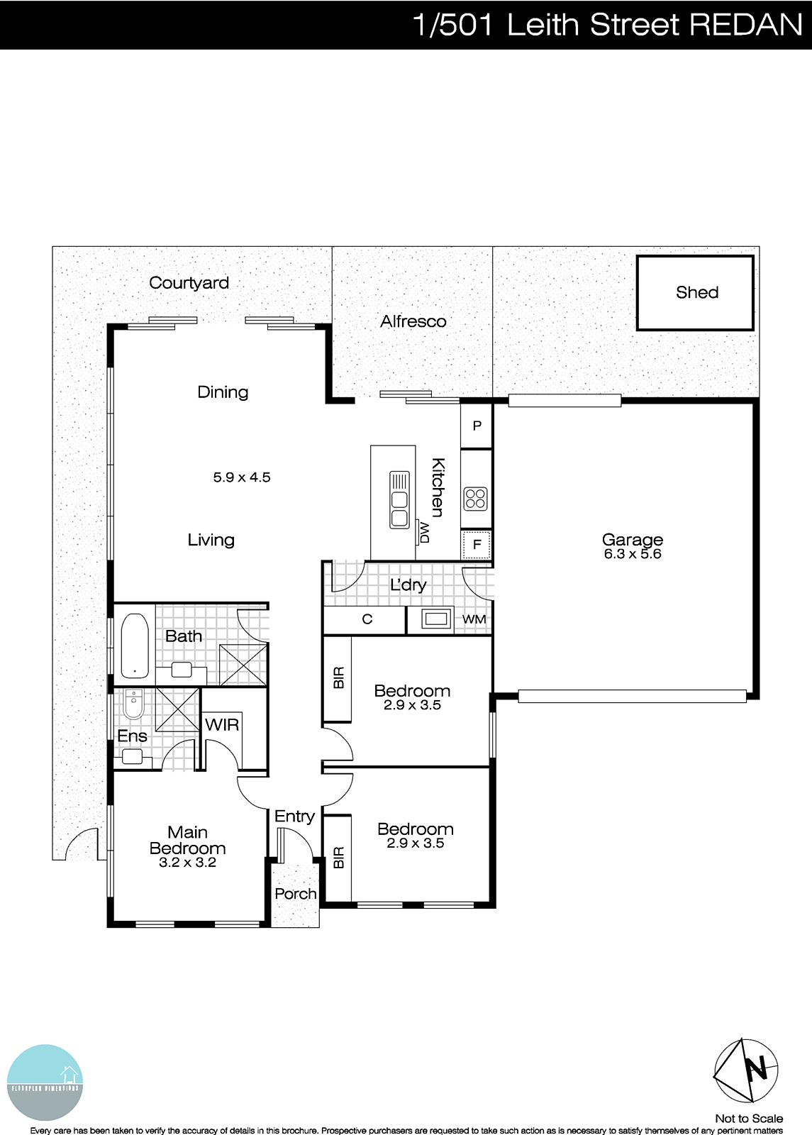 1/501 Leith Street, Redan VIC 3350 - Floorplan