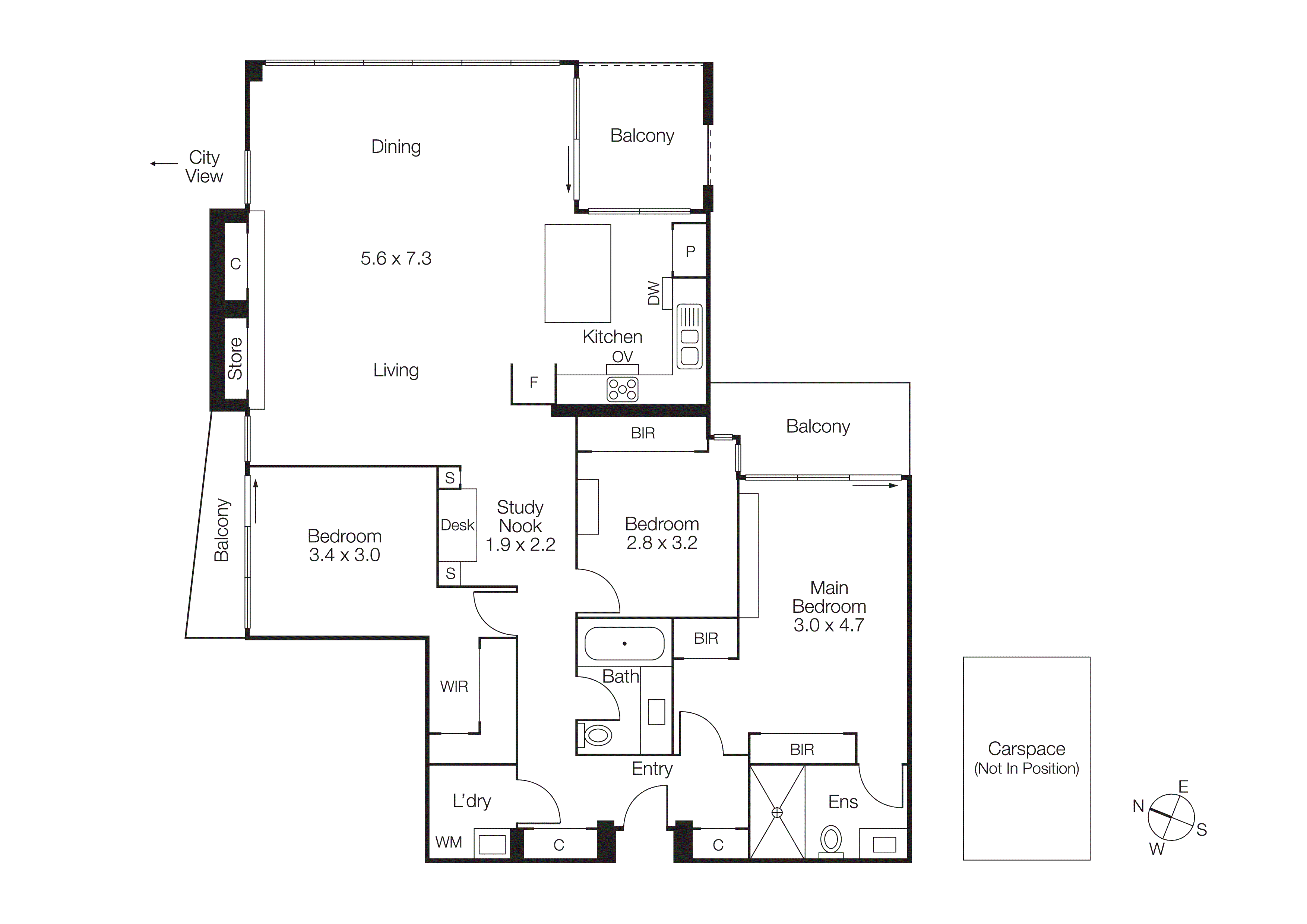 1502/582 St Kilda Road, Melbourne VIC 3004 - Floorplan
