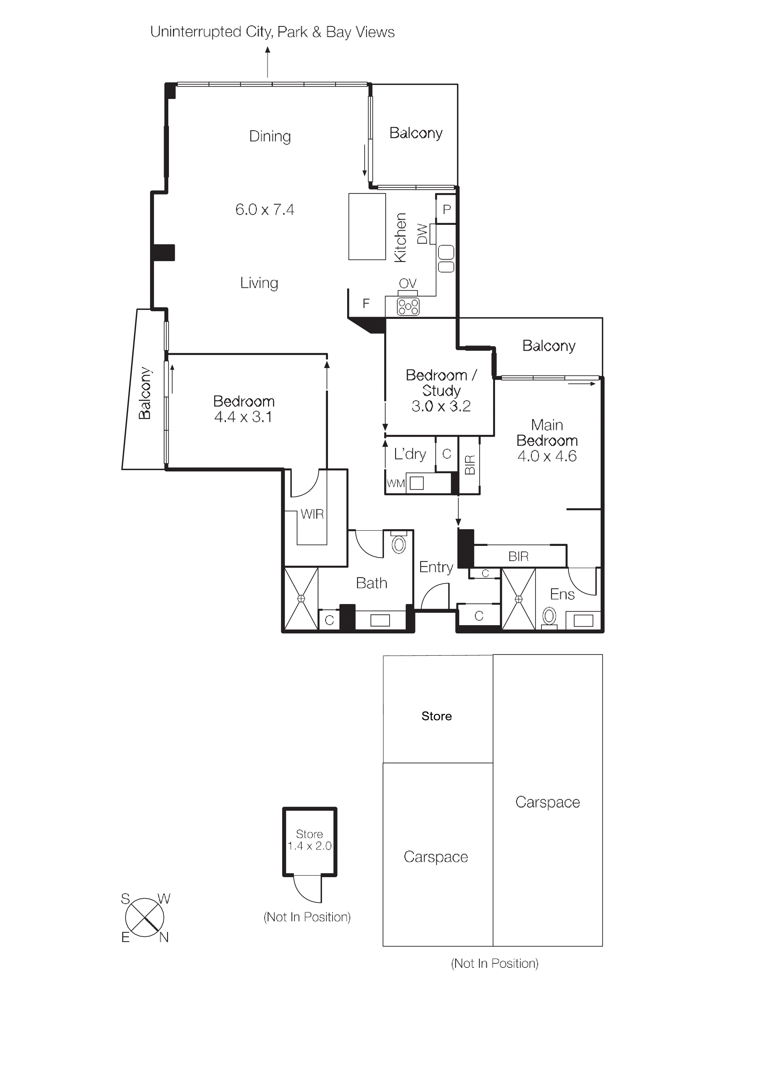 1506/582 St Kilda Road, Melbourne VIC 3004 - Floorplan