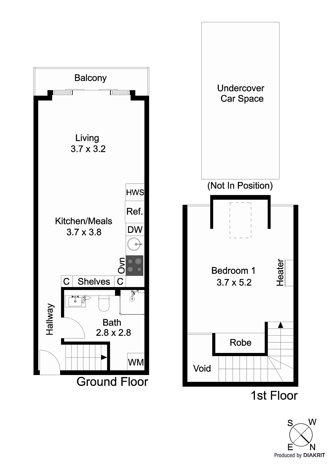 15/1 Duke Street, St Kilda VIC 3182 - Floorplan
