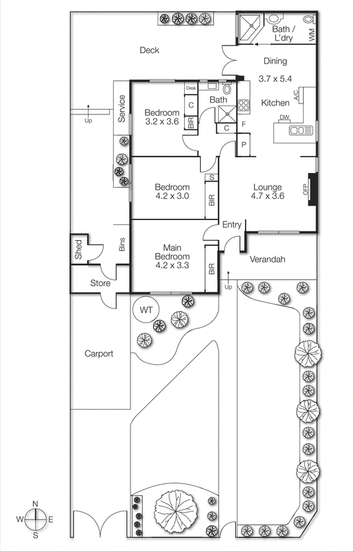 1/51 Highett Road, Hampton VIC 3188 - Floorplan