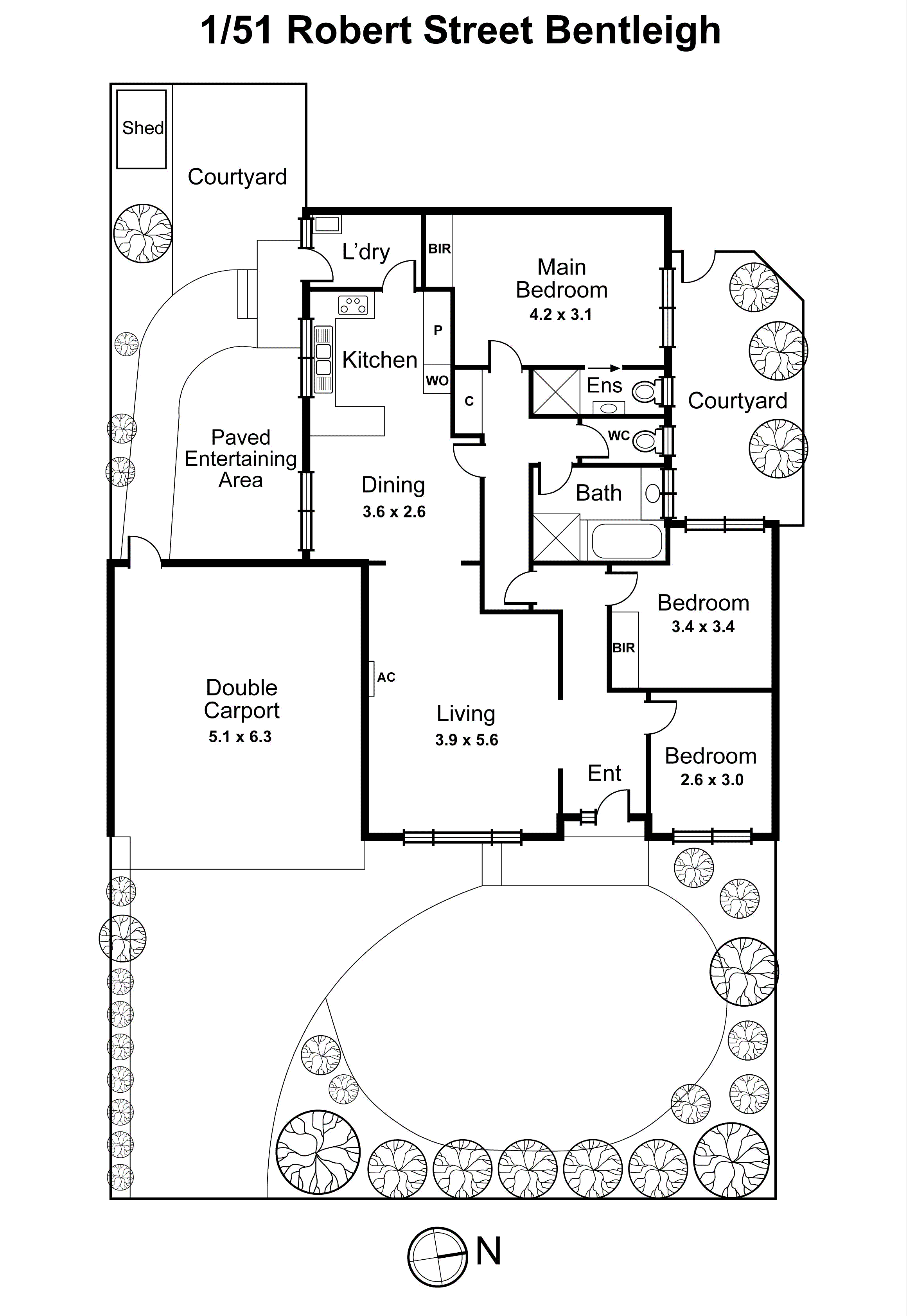 1/51 Robert Street, Bentleigh VIC 3204 - Floorplan