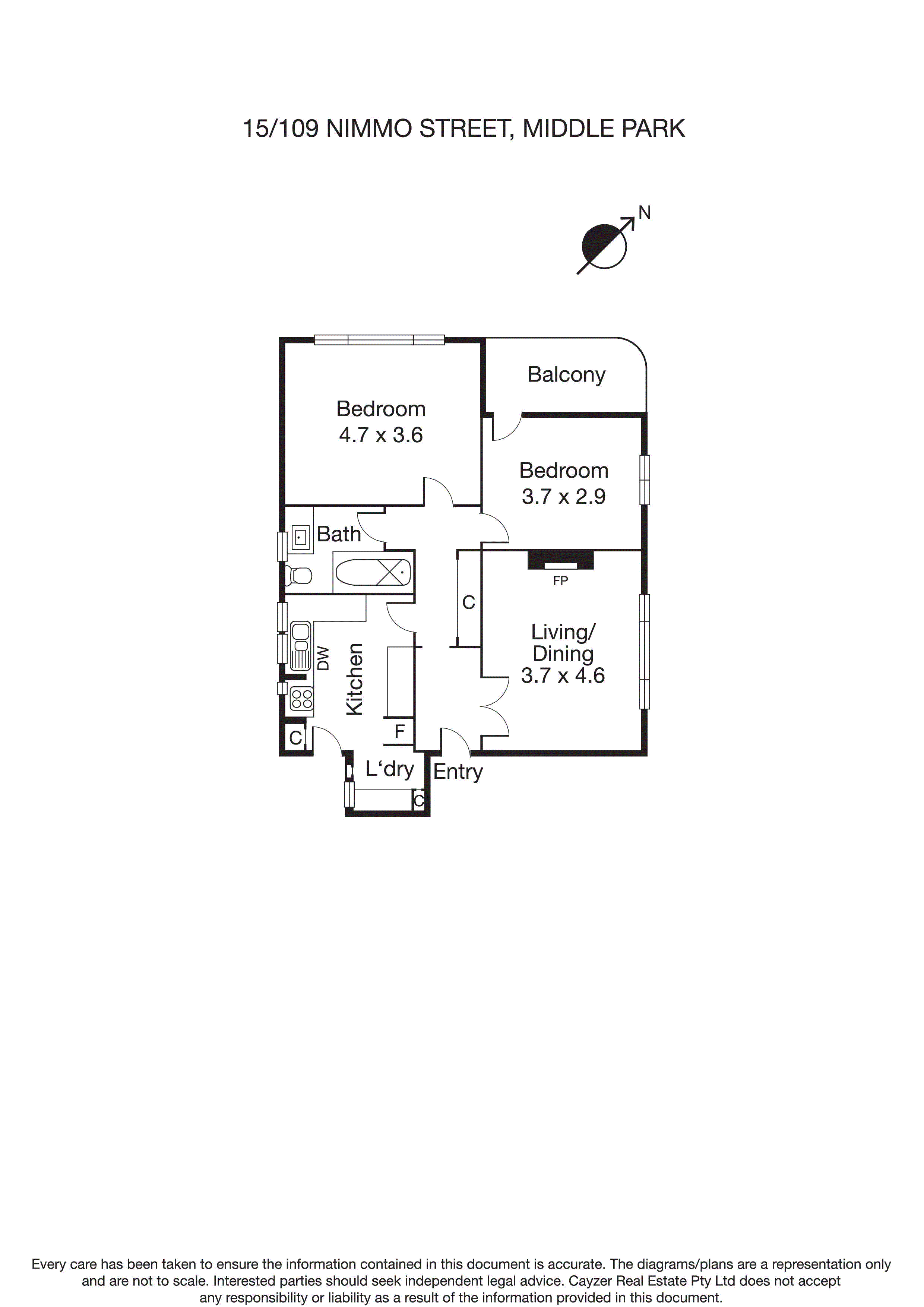 15/109 Nimmo Street, MIDDLE PARK VIC 3206 - Floorplan