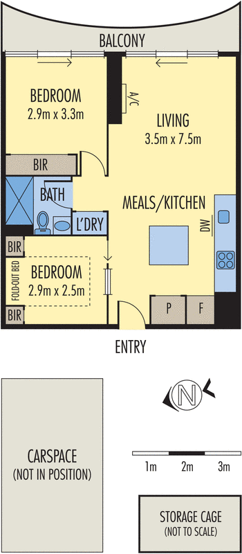 1511/50 Albert Road, South Melbourne VIC 3205 - Floorplan