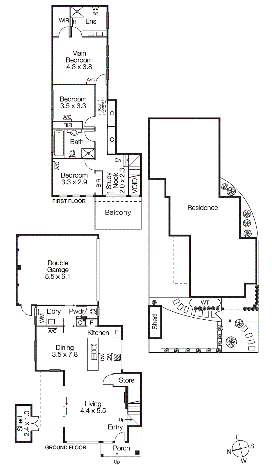 1/514a Bluff Road, Hampton VIC 3188 - Floorplan