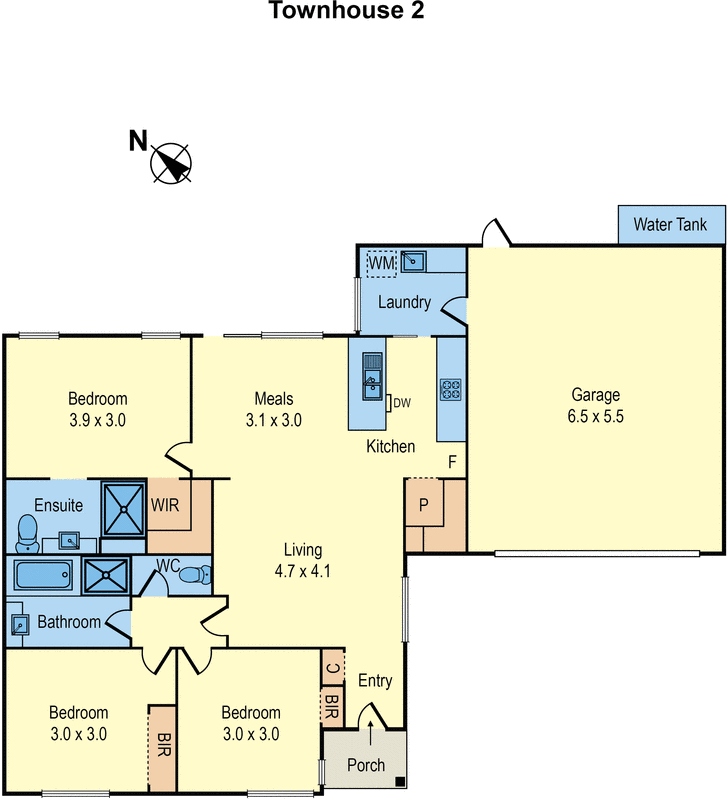 1/52 Embankment Grove, Chelsea VIC 3196 - Floorplan