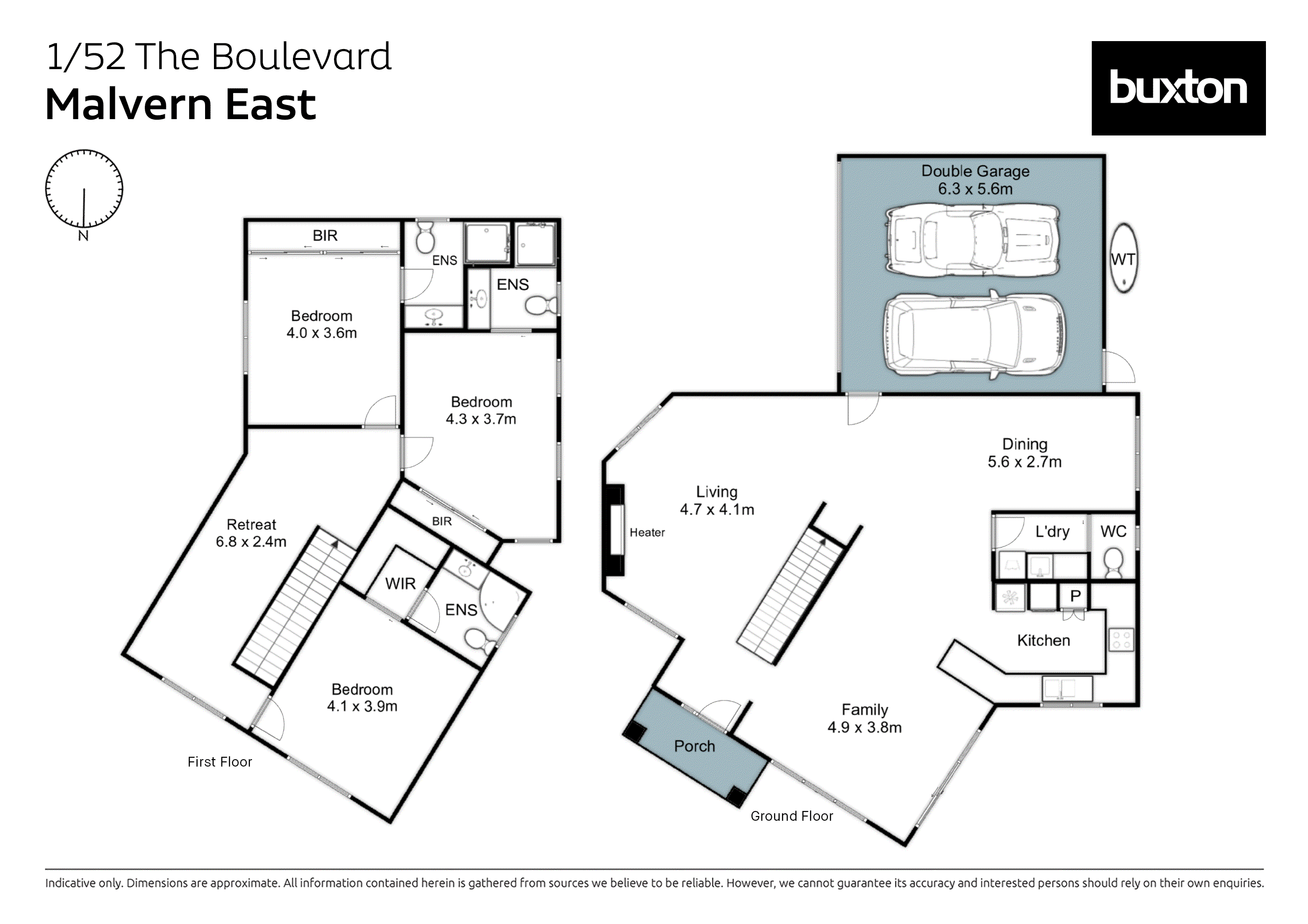 1/52 The Boulevard, Malvern East VIC 3145 - Floorplan