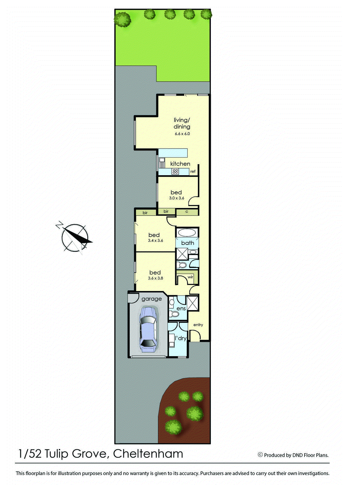 1/52 Tulip Grove, Cheltenham VIC 3192 - Floorplan