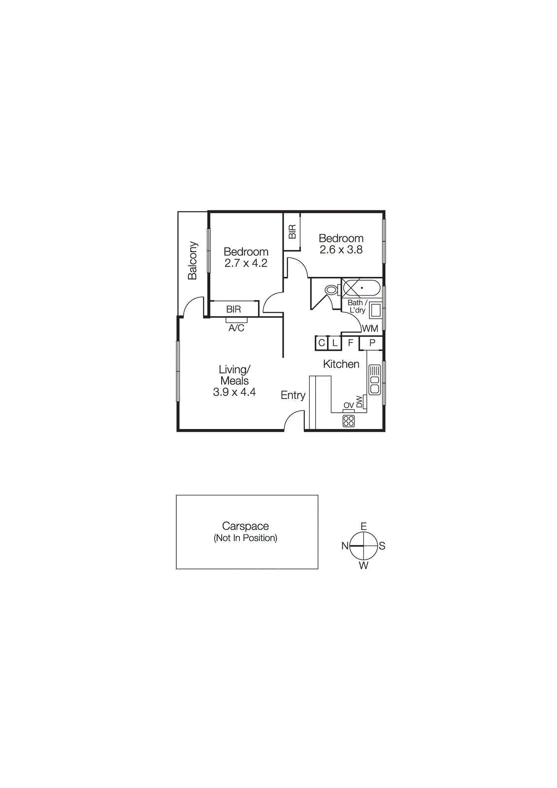 15/209 Hotham Street, Ripponlea VIC 3185 - Floorplan