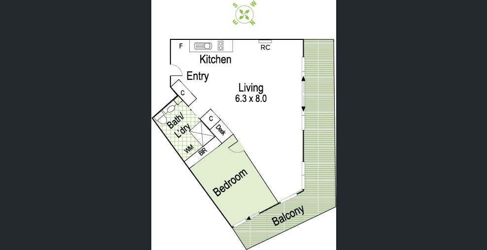 15/23 Irwell Street, St Kilda VIC 3182 - Floorplan