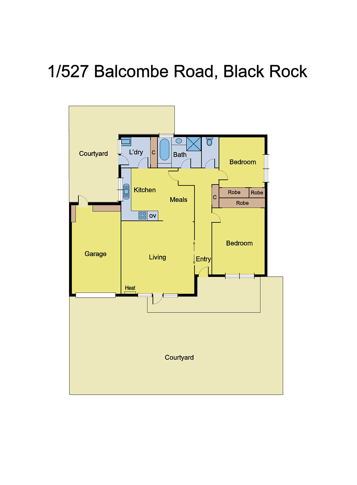 1/527 Balcombe Road, Black Rock VIC 3193 - Floorplan