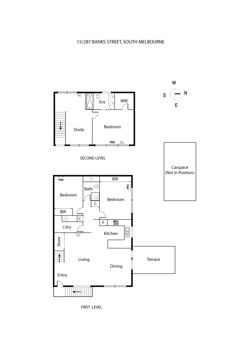 15/287 Bank Street, SOUTH MELBOURNE VIC 3205 - Floorplan