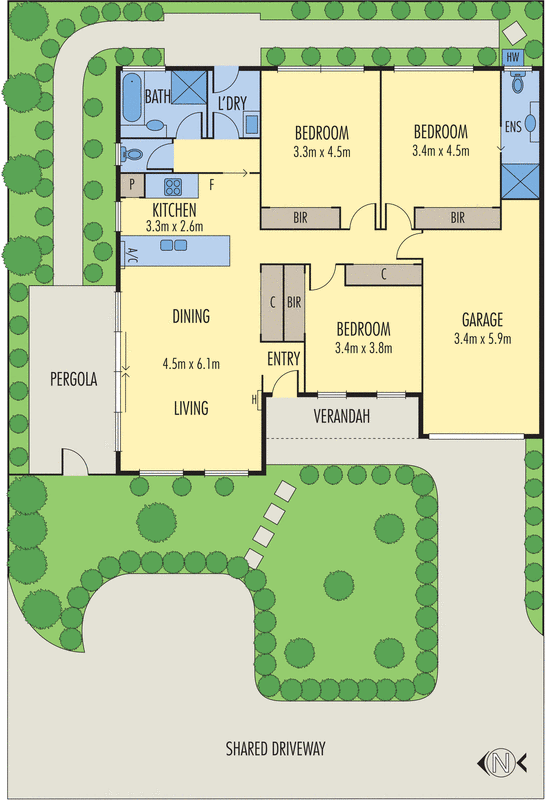 1/53 Anthony Street, Newcomb VIC 3219 - Floorplan