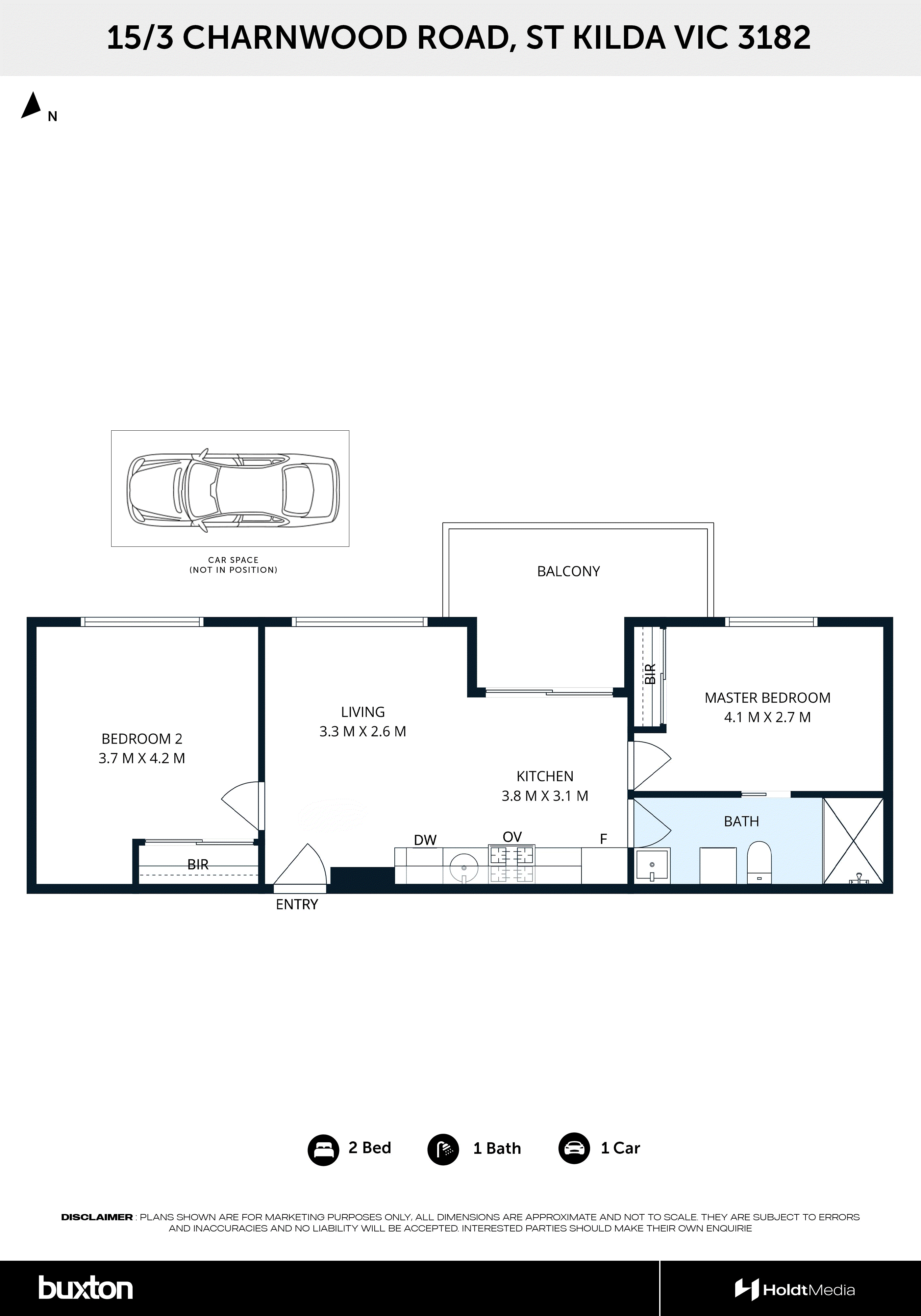 15/3 Charnwood Road, St Kilda VIC 3182 - Floorplan