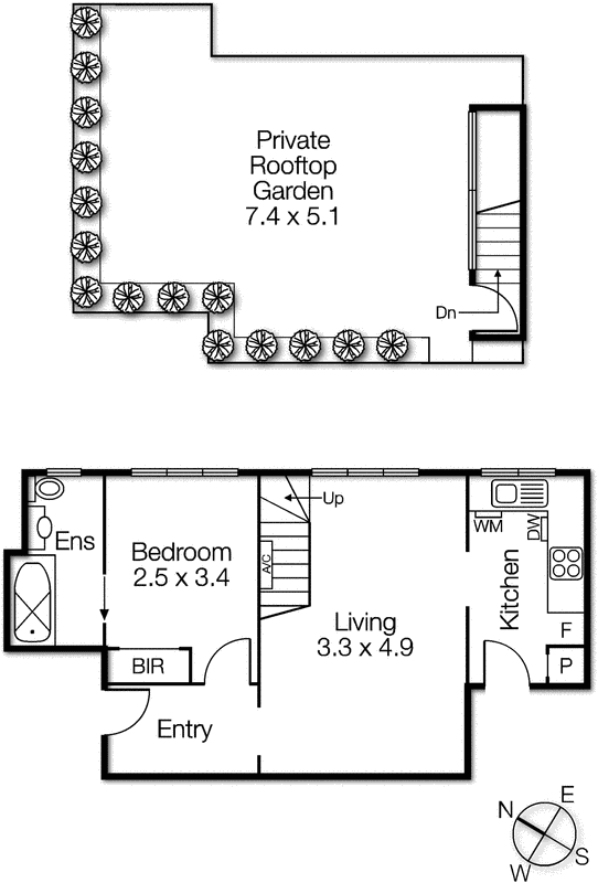 15/3 Cowderoy Street, St Kilda West VIC 3182 - Floorplan