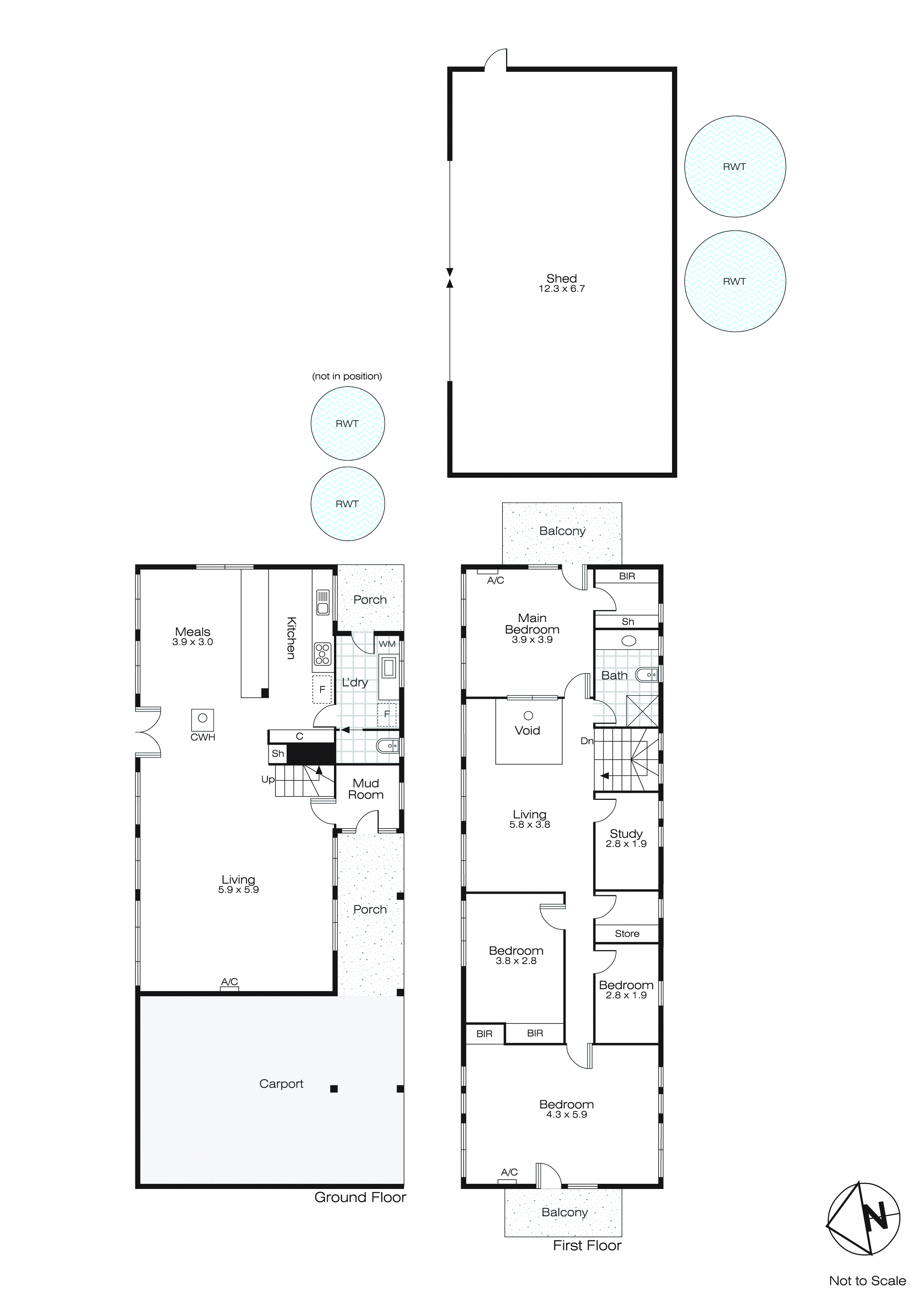 153 Station Lane, Carngham VIC 3351 - Floorplan