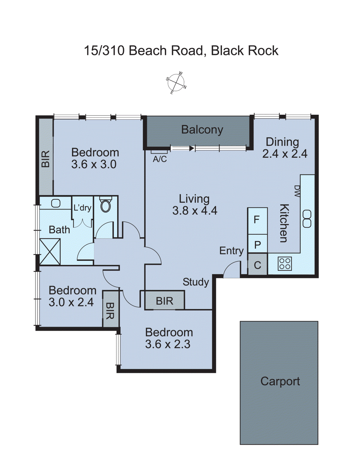 15/310 Beach Road, Black Rock VIC 3193 - Floorplan