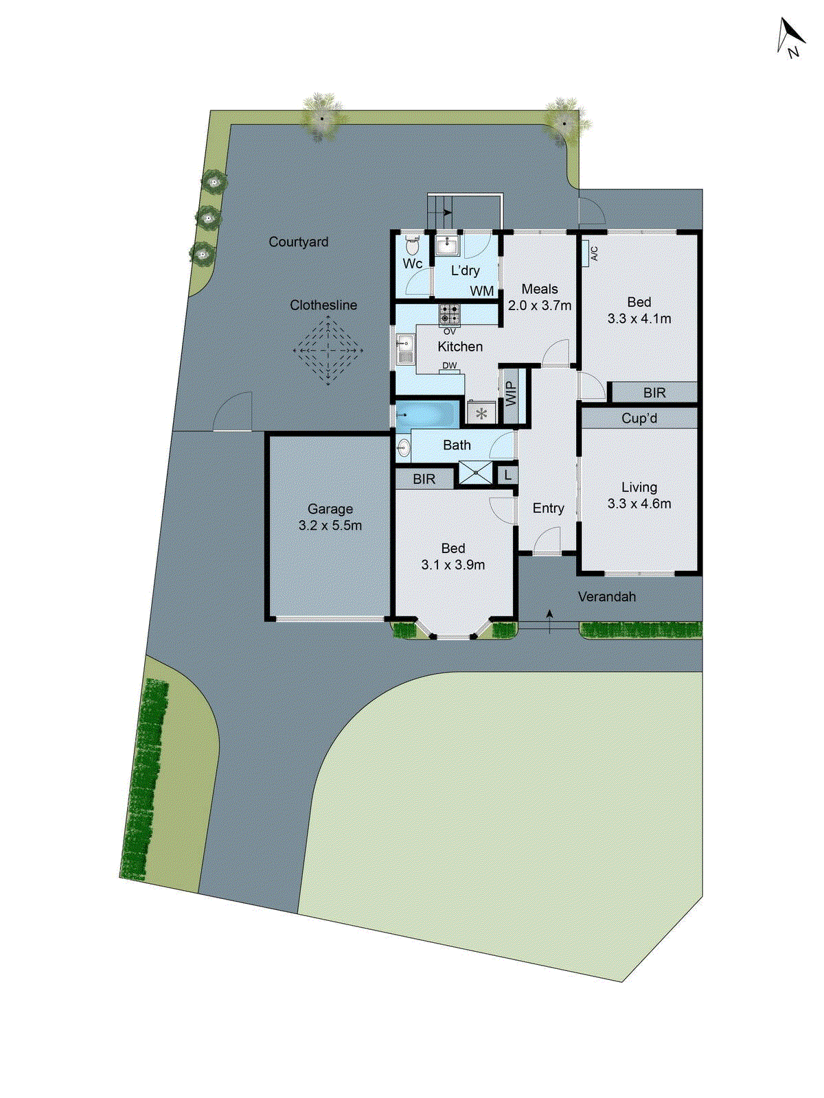 1/534 Neerim Road, Murrumbeena VIC 3163 - Floorplan