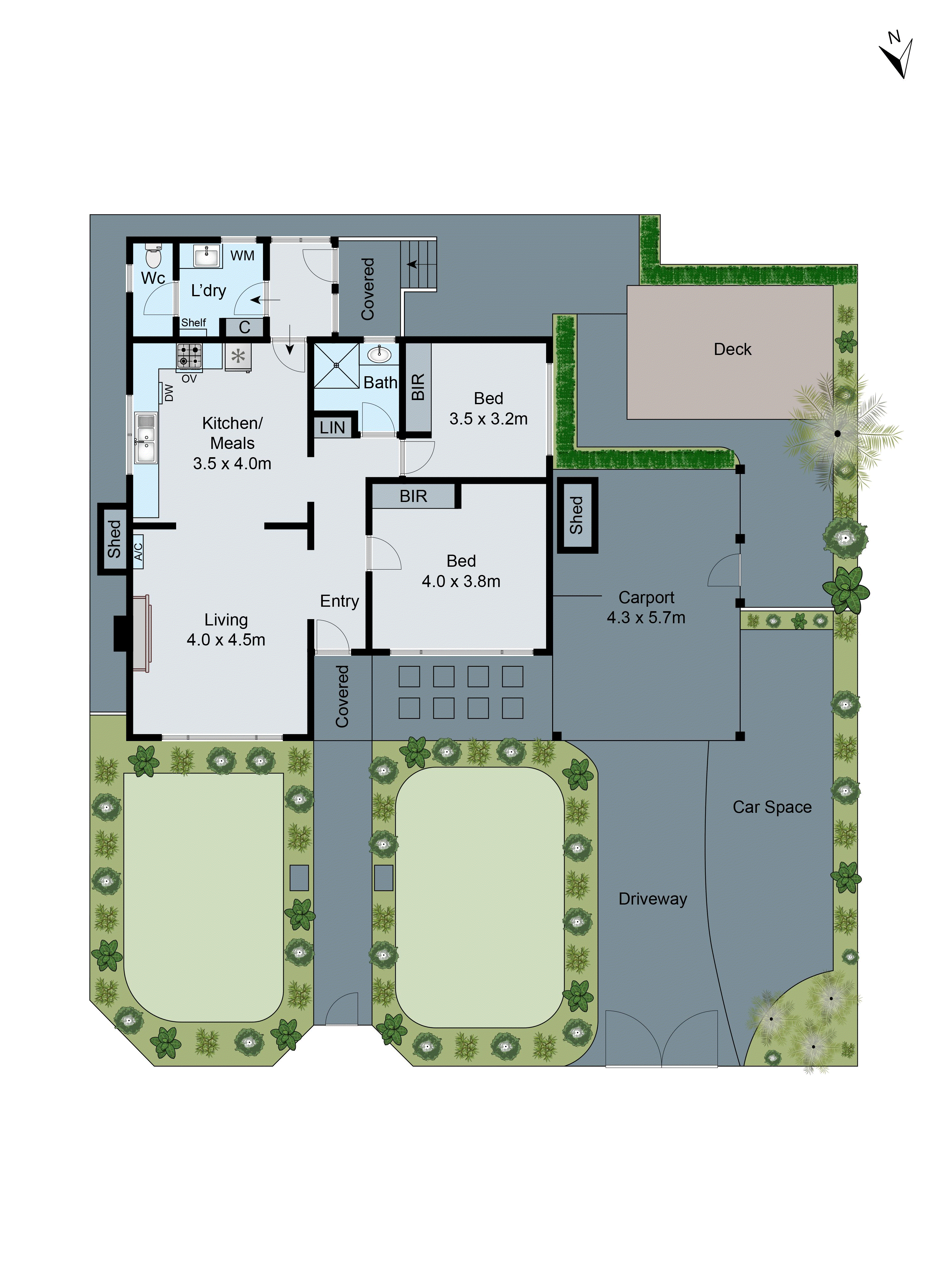 1/54 Leigh Street, Huntingdale VIC 3166 - Floorplan