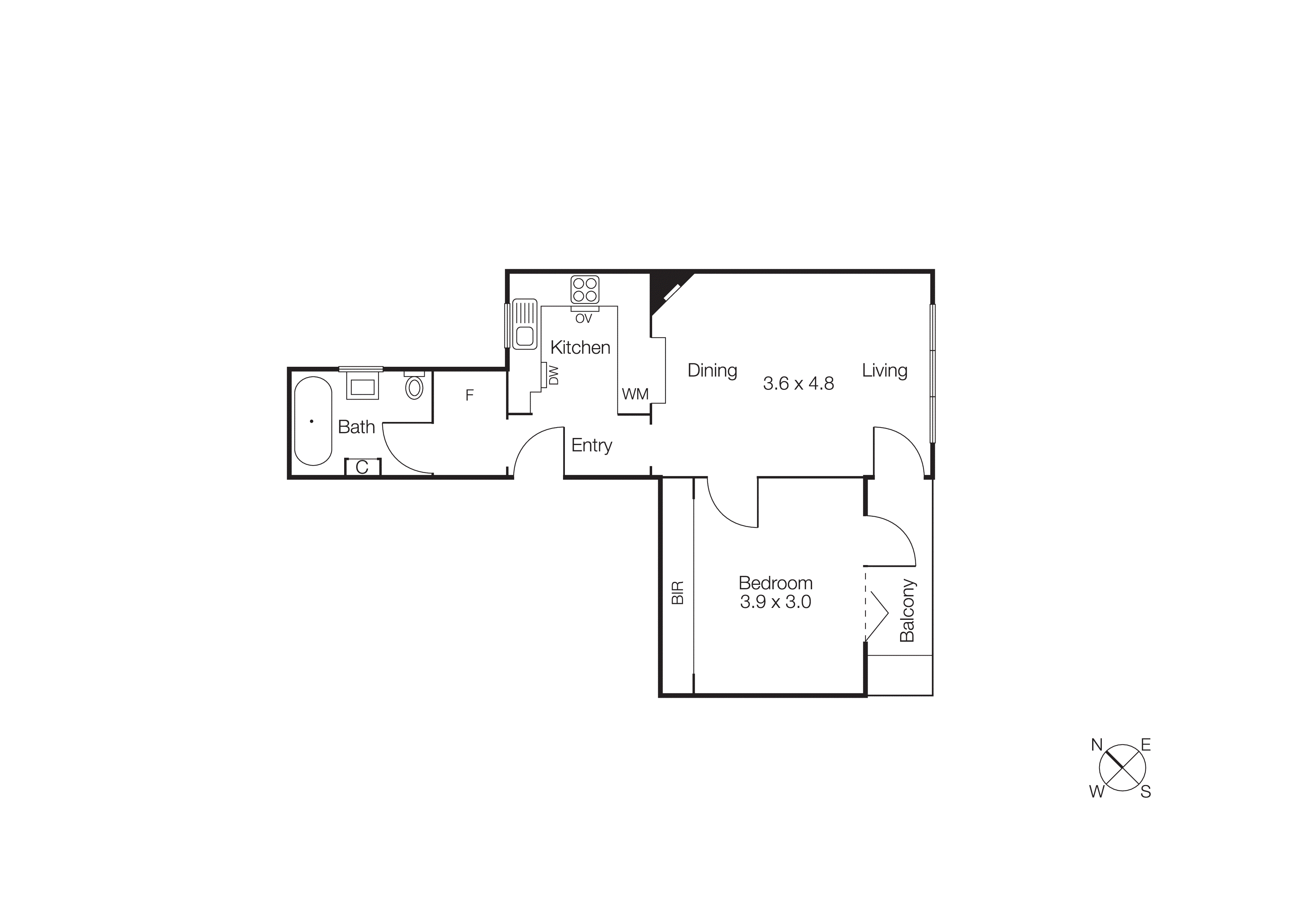 15/44 Fitzroy Street, St Kilda VIC 3182 - Floorplan