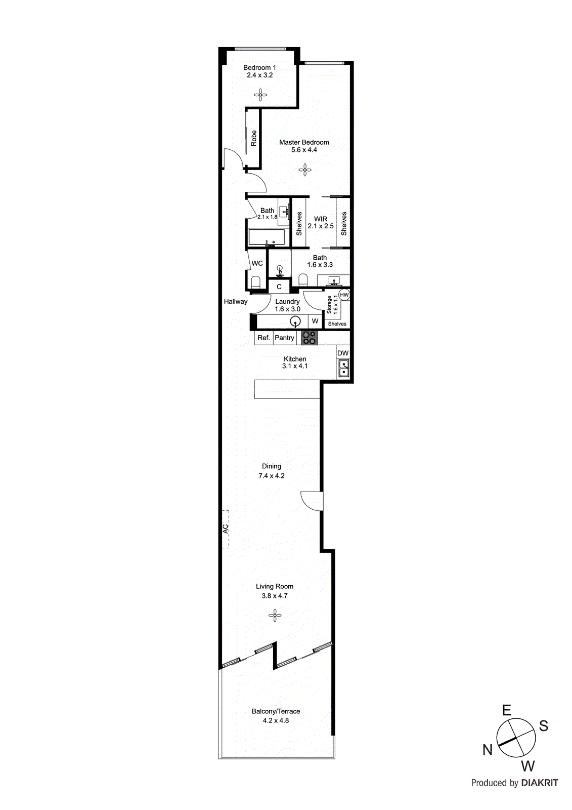 1/544 Hampton Street, Hampton VIC 3188 - Floorplan