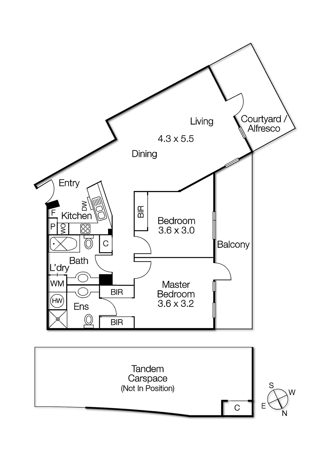 15/6 Graham Street, Port Melbourne VIC 3207 - Floorplan