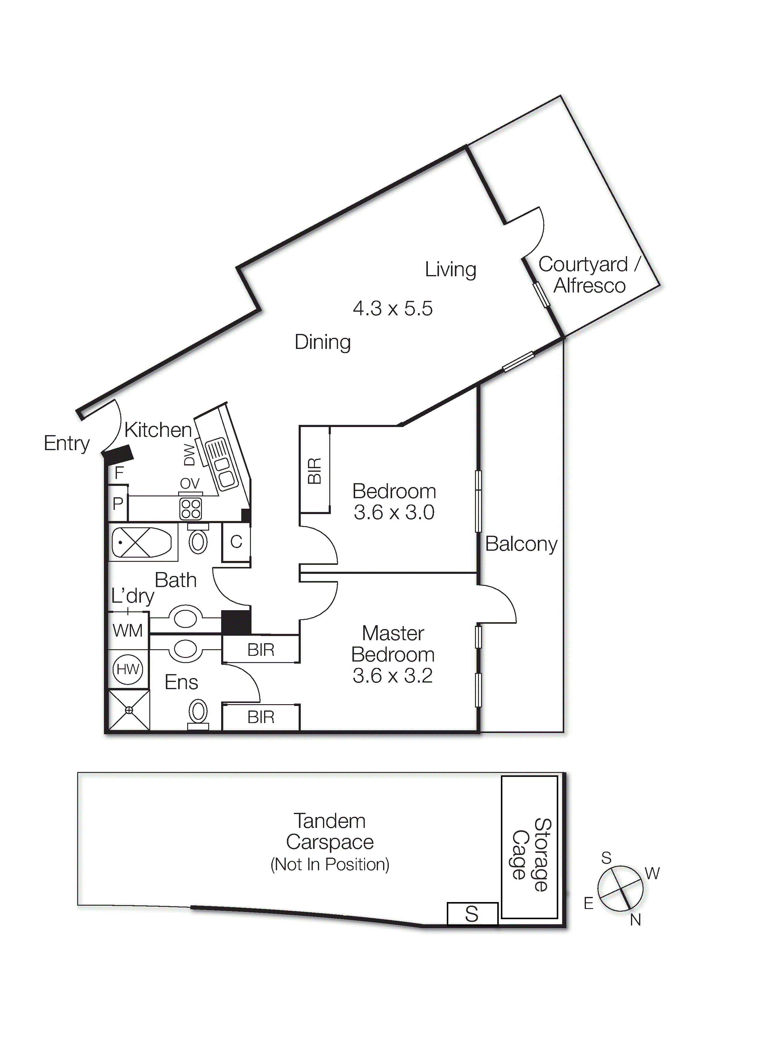 15/6 Graham Street, Port Melbourne VIC 3207 - Floorplan