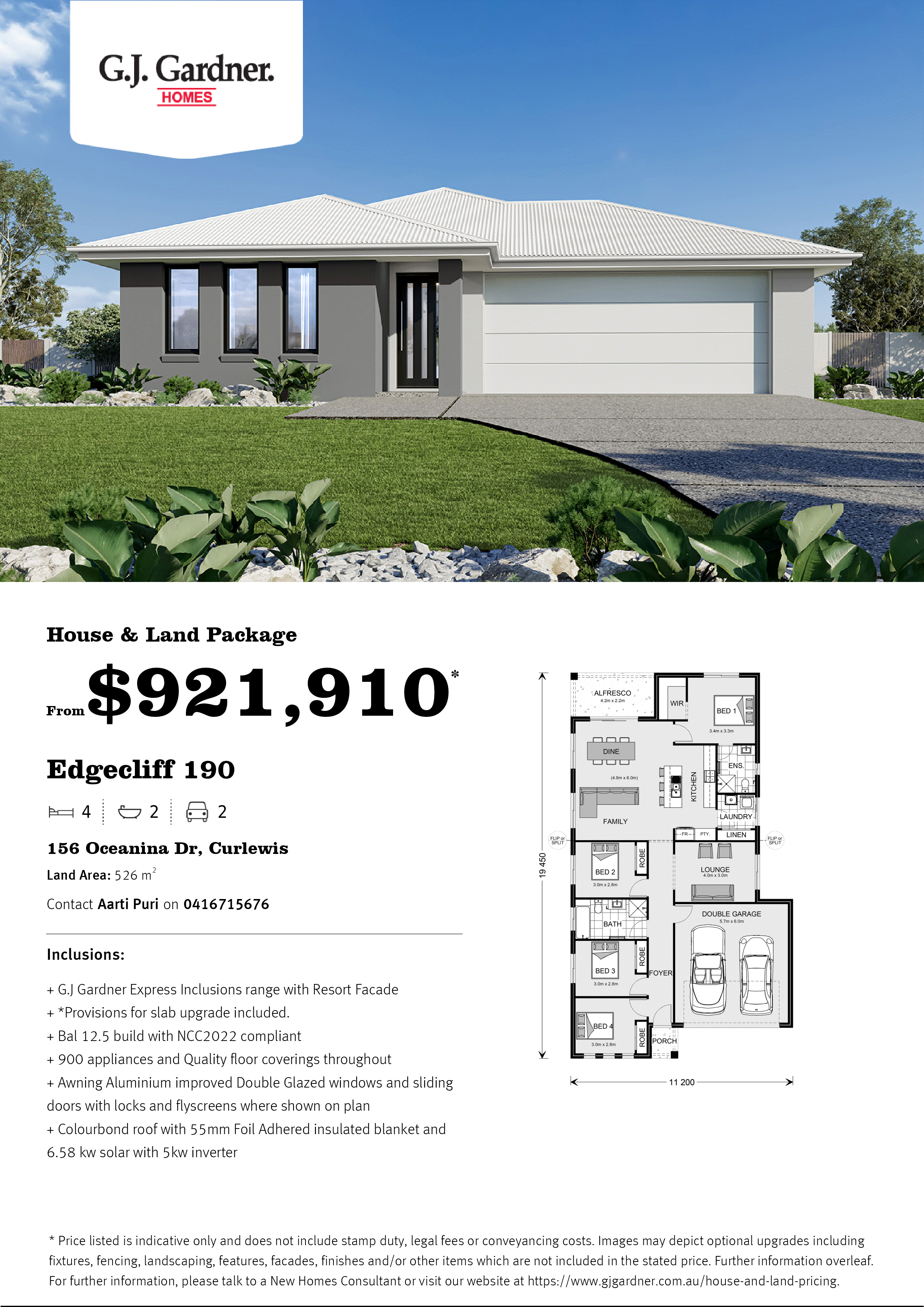 156 Oceania Drive, Curlewis VIC 3222 - Floorplan