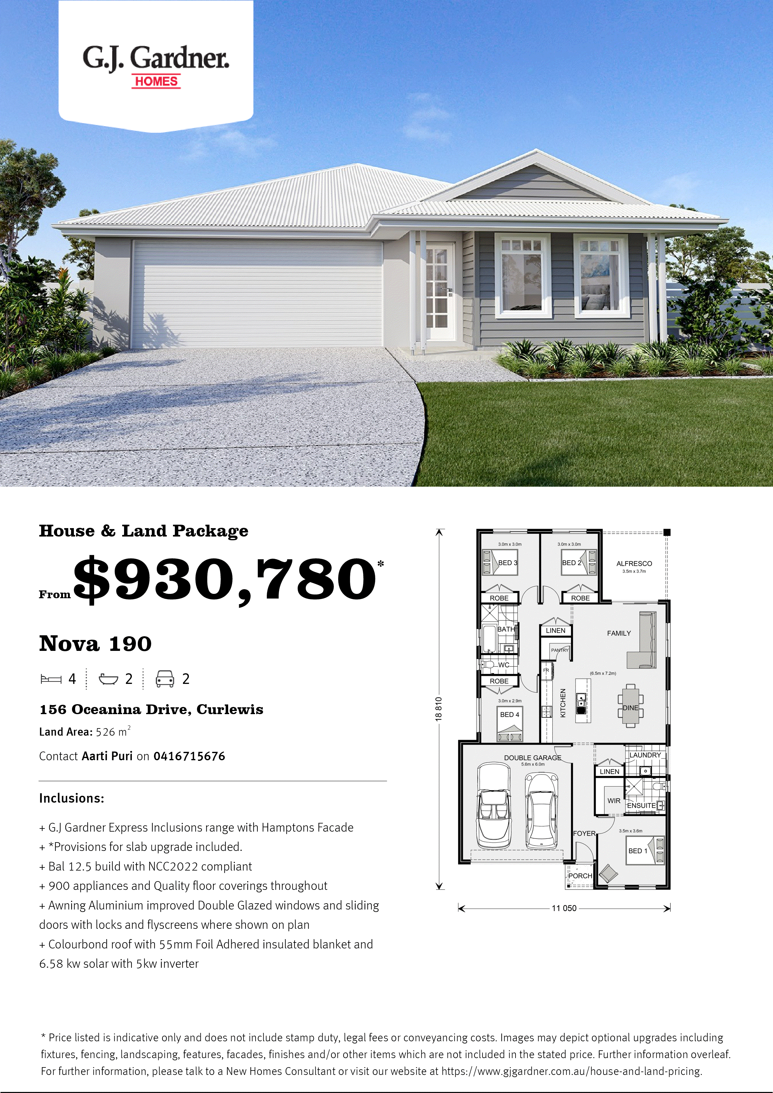 156 Oceania Drive, Curlewis VIC 3222 - Floorplan