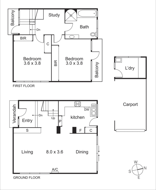 1/57 Bluff Road, Black Rock VIC 3193 - Floorplan