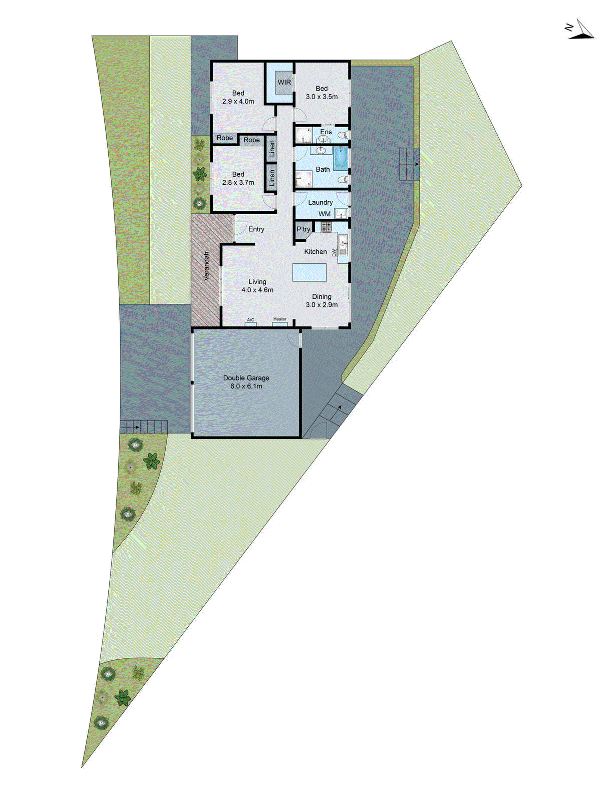 1/57 Grosvenor Drive, Wandana Heights VIC 3216 - Floorplan