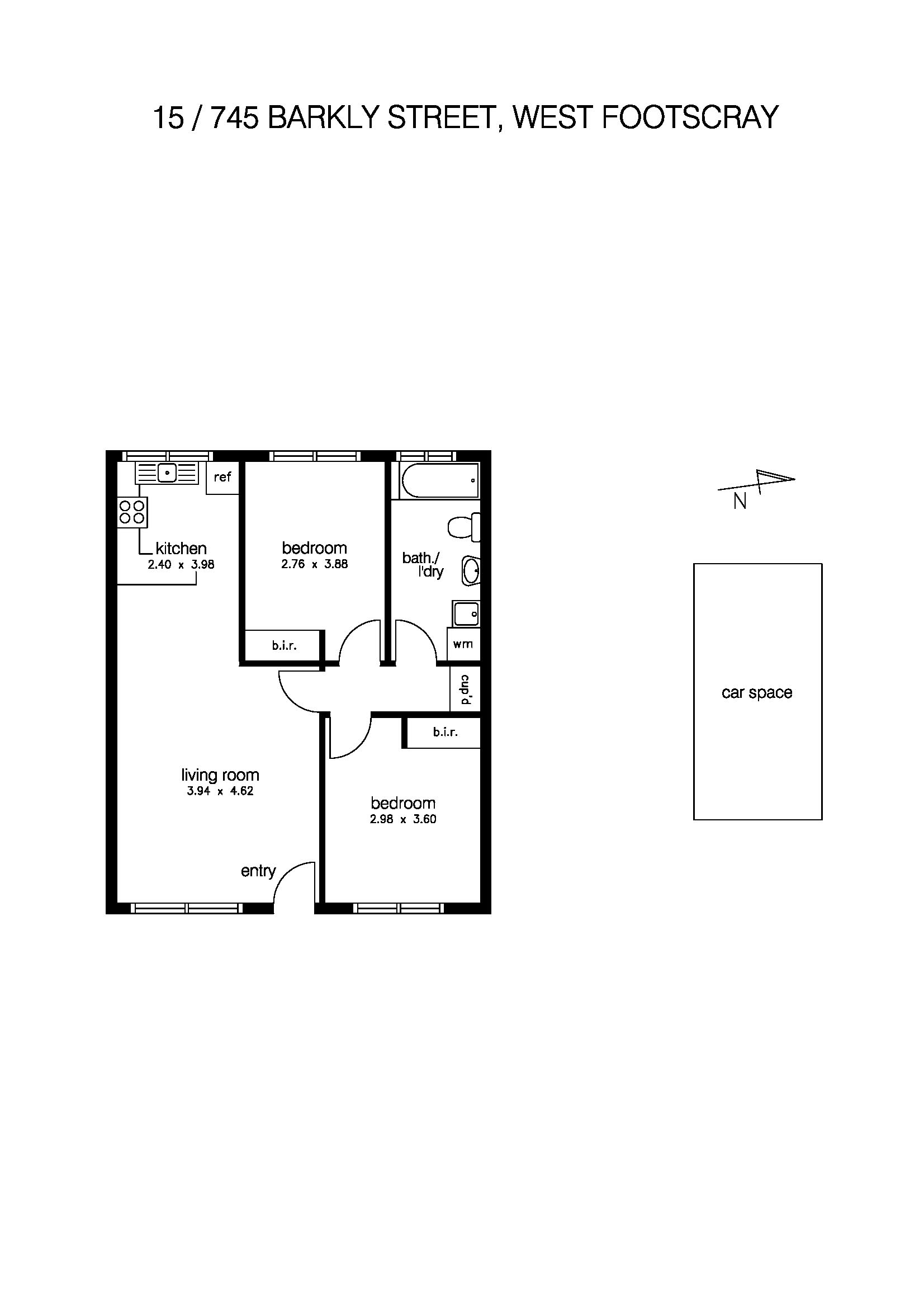 15/745 Barkly Street, WEST FOOTSCRAY VIC 3012 - Floorplan