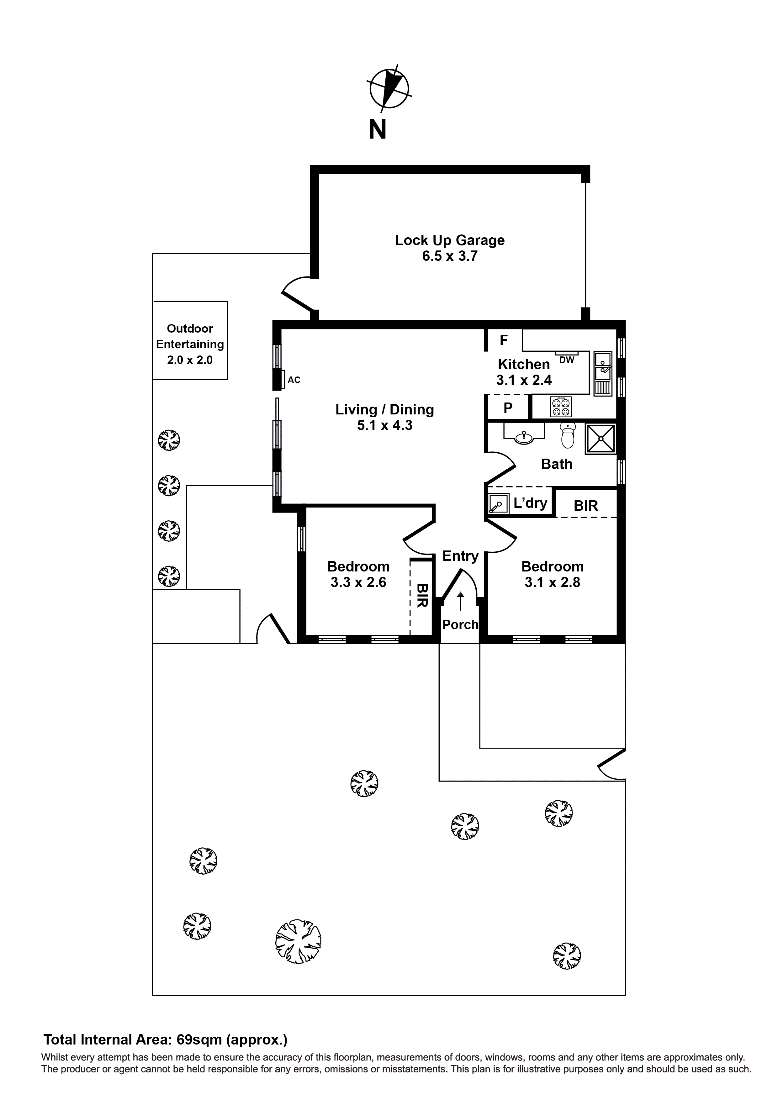 1/579-581 Geelong Road, Brooklyn VIC 3012 - Floorplan