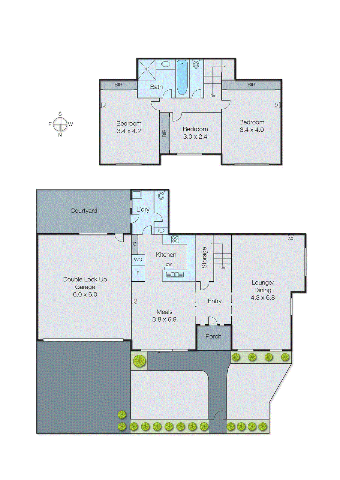 1/58 Fewster Road, Hampton VIC 3188 - Floorplan