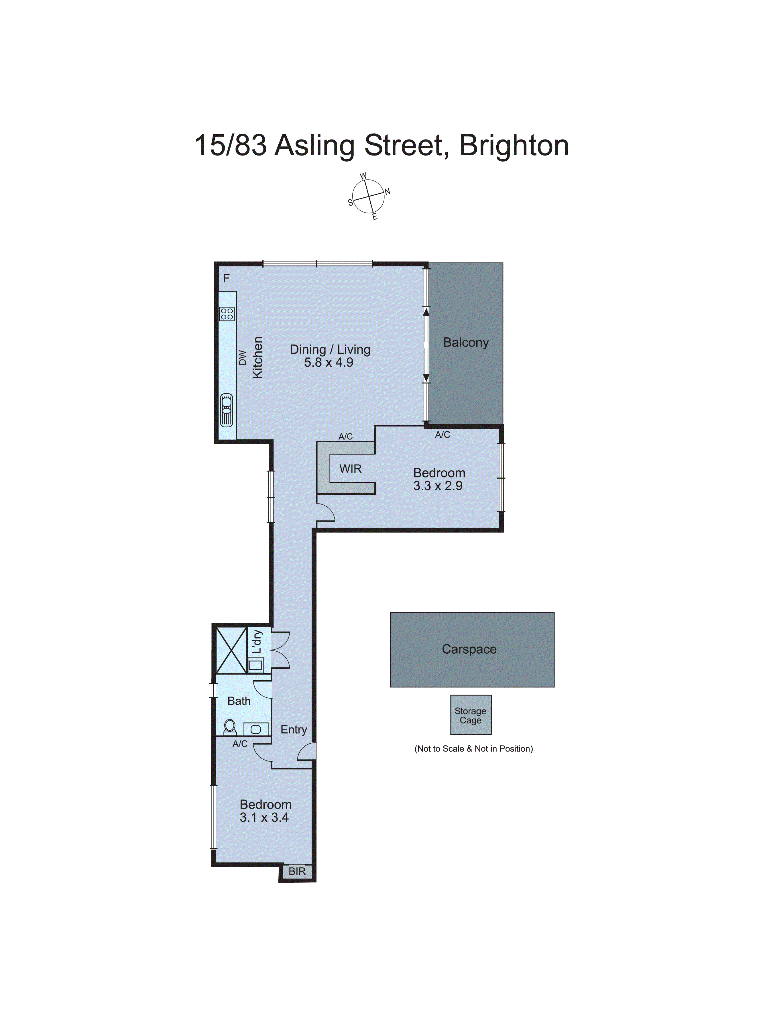15/83 Asling Street, Brighton VIC 3186 - Floorplan