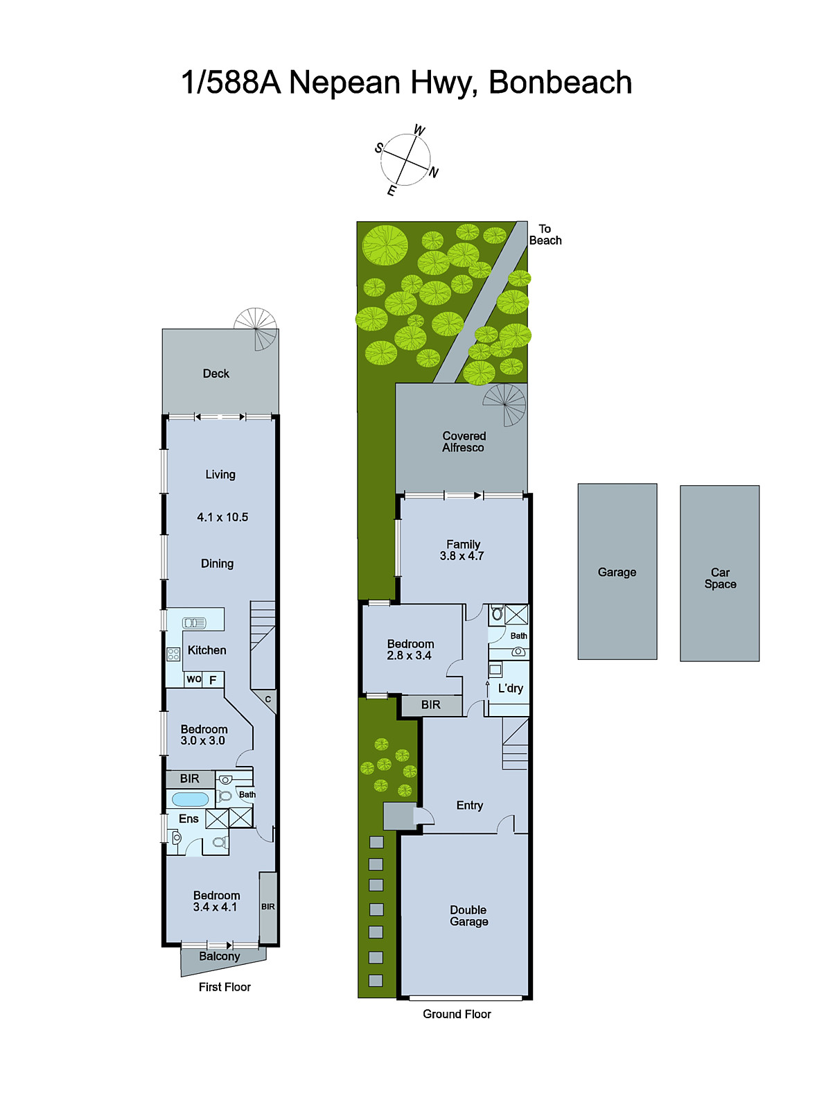 1/588A Nepean Highway, Bonbeach VIC 3196 - Floorplan