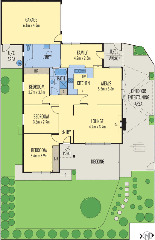 1/59 Patrick Street, Oakleigh East VIC 3166 - Floorplan