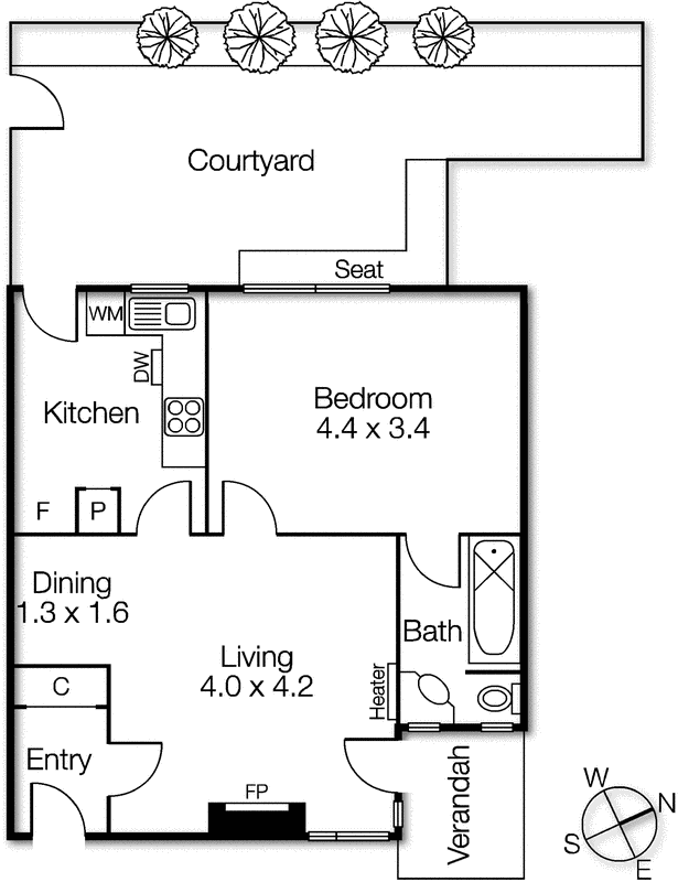 15a/7 Eildon Road, St Kilda VIC 3182 - Floorplan