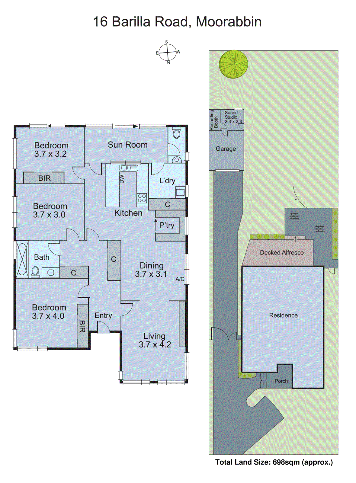 16 Barilla Road, Moorabbin VIC 3189 - Floorplan