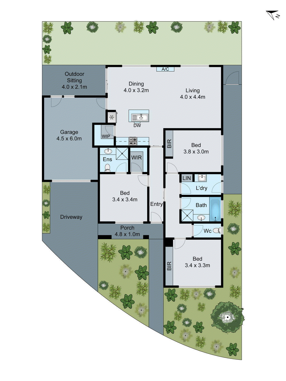 1/6 Barling Court, Thomson VIC 3219 - Floorplan