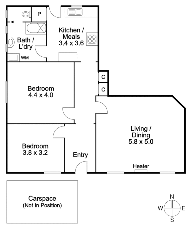 1/6 Broadway, Elwood VIC 3184 - Floorplan