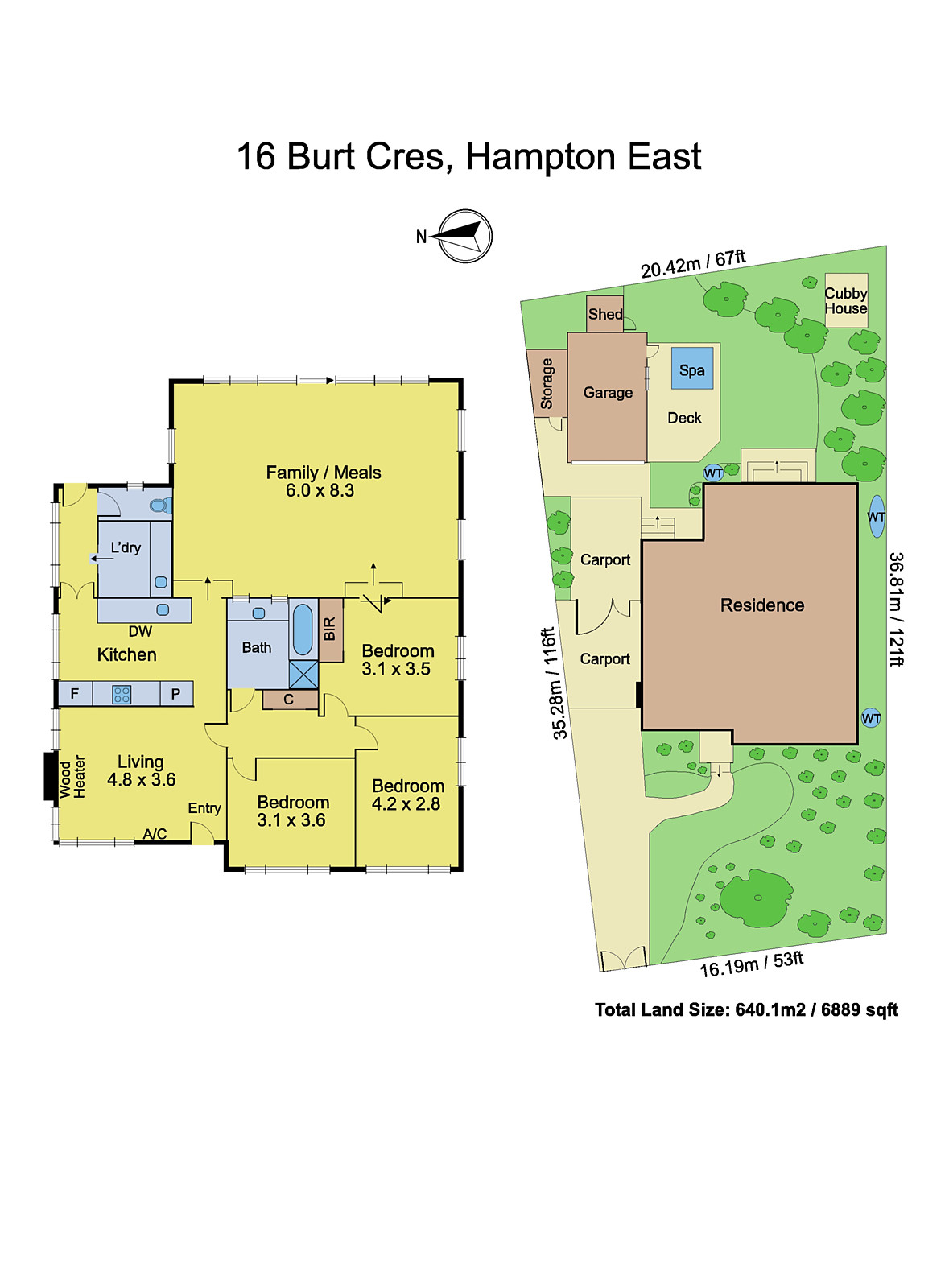 16 Burt Crescent, Hampton East VIC 3188 - Floorplan