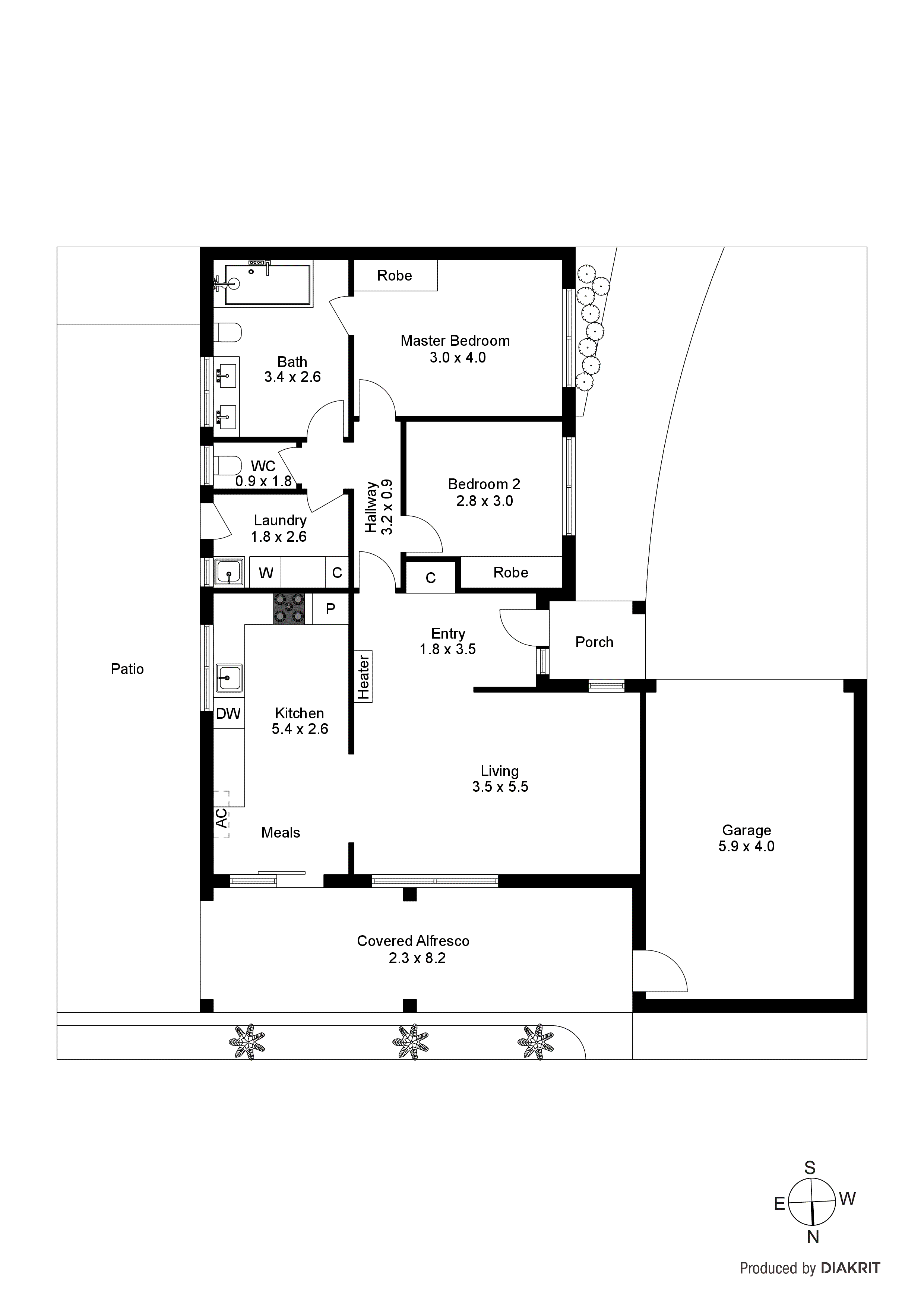 16 Cane Mews, Seaford VIC 3198 - Floorplan