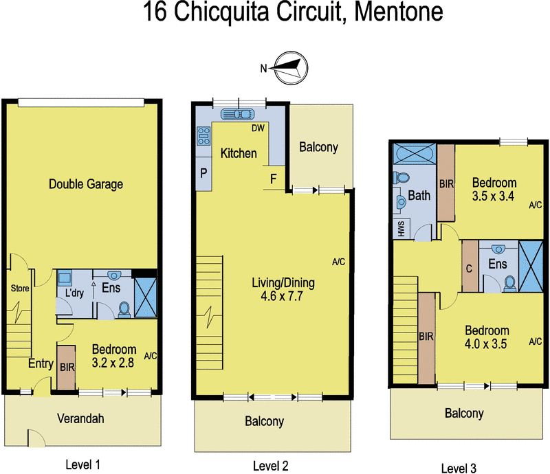 16 Chicquita Circuit, Mentone VIC 3194 - Floorplan