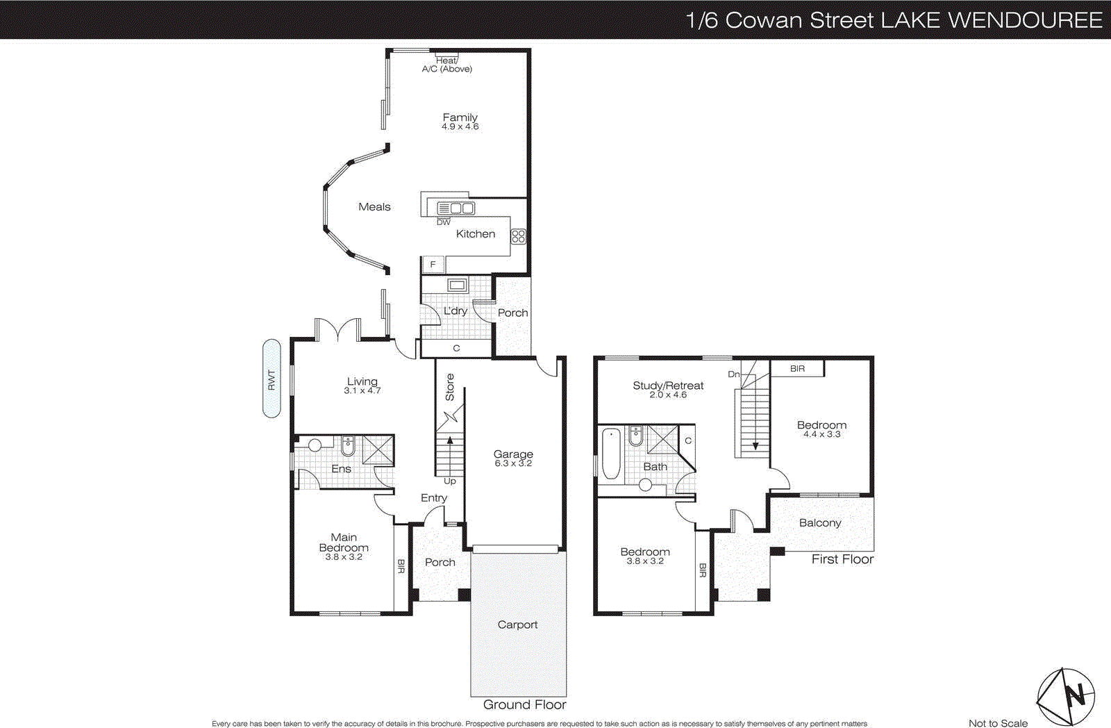 1/6 Cowan Street, Lake Wendouree VIC 3350 - Floorplan